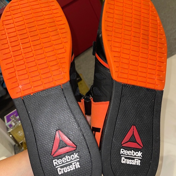 Reebok CrossFit men’s shoes in size 15, black and orange, NWOT, laced sneakers - Picture 12 of 16